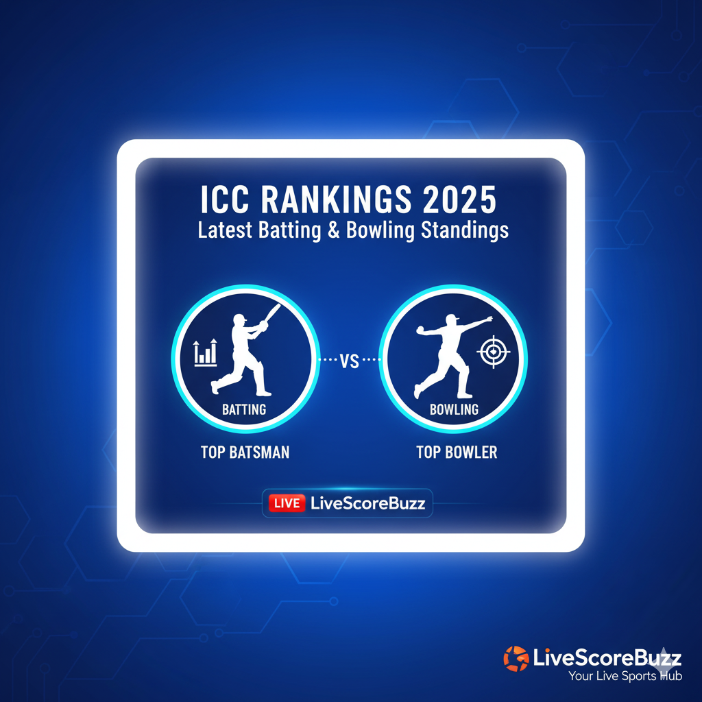 ICC Rankings 2025: Latest Batting & Bowling Standings